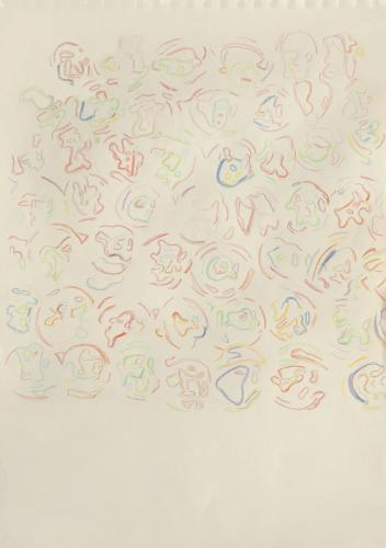 Jarek Piotrowski - Man Made - Crayon on paper - 42cm × 29.5cm