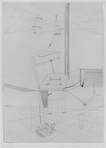 Jarek Piotrowski - Account of Symmetry - water/oil based ink on paper - 76 x 54cm