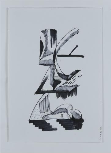 Jarek Piotrowski - Brutus Kaputt - Water based ink on paper - 30cm × 21cm