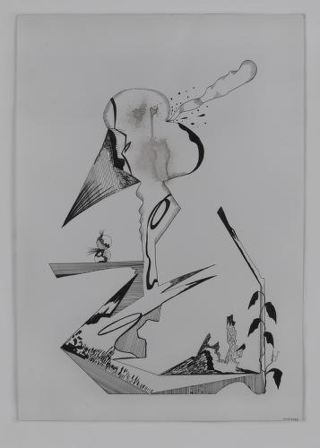 Jarek Piotrowski - Tight Swag - Oil / water based ink on paper - 54cm × 38cm