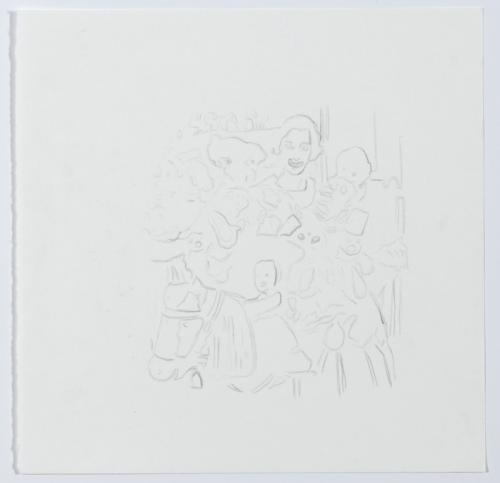 Jarek Piotrowski - Wise Men's Follies - Carbon on Paper - 29cm × 29cm