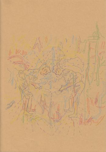 Jarek Piotrowski - Wise Men's Follies - Pencil and pencil crayon on Paper - 29.5cm × 21cm