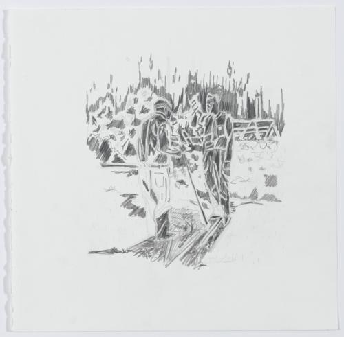 Jarek Piotrowski - Wise Men's Follies - Pencil on Paper - 29cm × 29cm