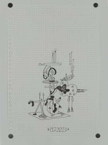 Jarek Piotrowski - Luggage - Ink on paper - 21 x 29.7cm