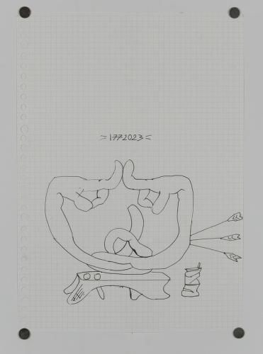 Jarek Piotrowski - Luggage - Ink on paper - 21 x 29.7cm
