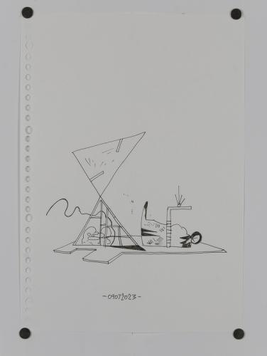 Jarek Piotrowski - Luggage - Ink on paper - 21 x 29.7cm