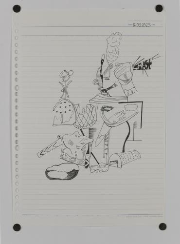 Jarek Piotrowski - Luggage - Ink on paper - 21 x 29.7cm