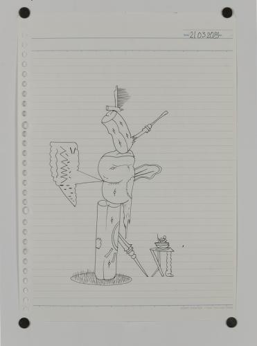 Jarek Piotrowski - Luggage - Ink on paper - 21 x 29.7cm