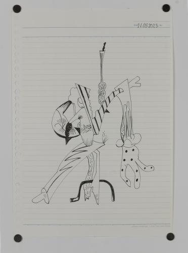 Jarek Piotrowski - Luggage - Ink on paper - 21 x 29.7cm