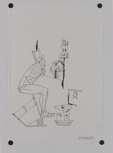 Jarek Piotrowski - Luggage - Ink on paper - 21 x 29.7cm