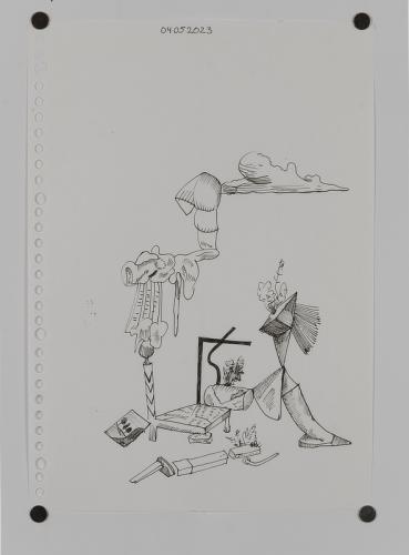 Jarek Piotrowski - Luggage - Ink on paper - 21 x 29.7cm