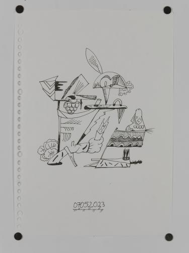Jarek Piotrowski - Luggage - Ink on paper - 21 x 29.7cm