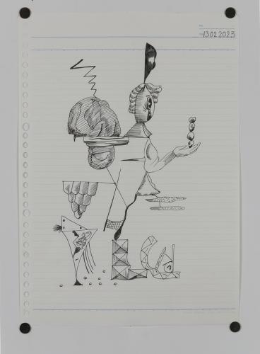 Jarek Piotrowski - Luggage - Ink on paper - 21 x 29.7cm