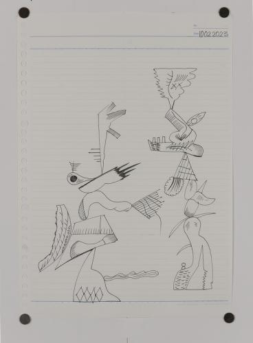 Jarek Piotrowski - Luggage - Ink on paper - 21 x 29.7cm