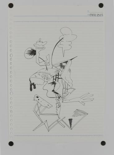 Jarek Piotrowski - Luggage - Ink on paper - 21 x 29.7cm