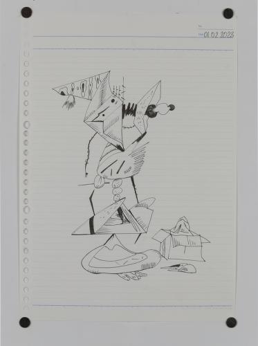 Jarek Piotrowski - Luggage - Ink on paper - 21 x 29.7cm