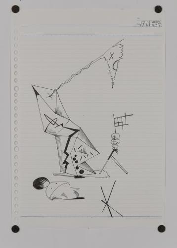 Jarek Piotrowski - Luggage - Ink on paper - 21 x 29.7cm