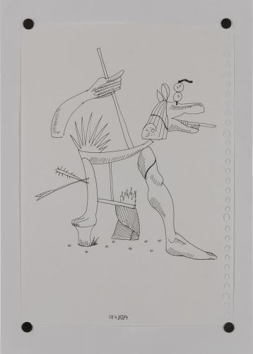 Jarek Piotrowski - Luggage II - Ink on paper - 21 x 29.7cm