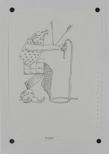 Jarek Piotrowski - Luggage II - Ink on paper - 21 x 29.7cm