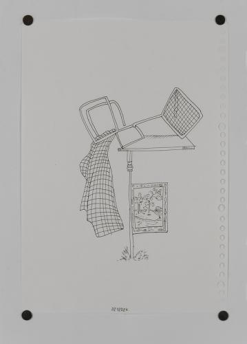 Jarek Piotrowski - Luggage II - Ink on paper - 21 x 29.7cm