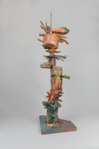 Jarek Piotrowski - Nomads Comb - Wood, bamboo, steel, clay, and aclyric - 61.5cm × 22cm× 17.5cm