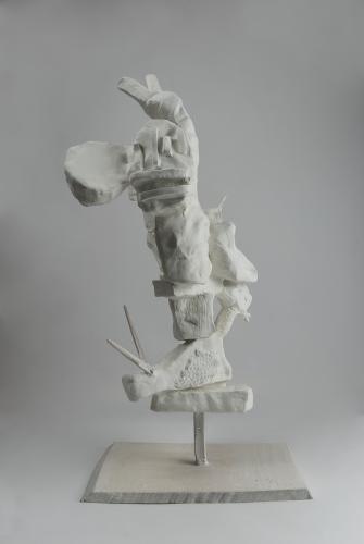 Jarek Piotrowski - Parameters - Wood, bamboo, steel and clay - 55cm × 25.5cm× 16cm