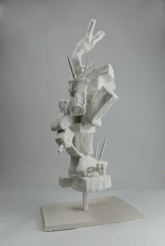 Jarek Piotrowski - Parameters - Wood, bamboo, steel and clay - 55cm × 25.5cm× 16cm
