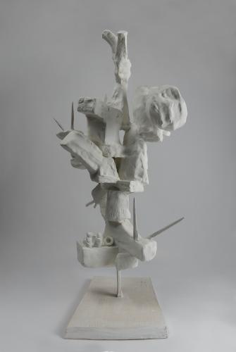 Jarek Piotrowski - Parameters - Wood, bamboo, steel and clay - 55cm × 25.5cm× 16cm