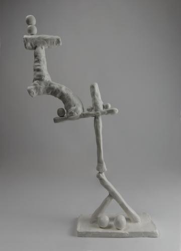 Jarek Piotrowski - Parameters - Bamboo, steel and clay - 49cm × 16.5cm× 9.5cm