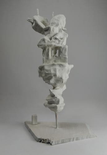 Jarek Piotrowski - Parameters - Wood, bamboo, steel and clay - 51cm × 27cm× 17cm