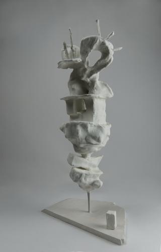 Jarek Piotrowski - Parameters - Wood, bamboo, steel and clay - 51cm × 27cm× 17cm