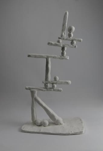 Jarek Piotrowski - Parameters - Bamboo, steel and clay - 40cm × 21cm× 13.5cm