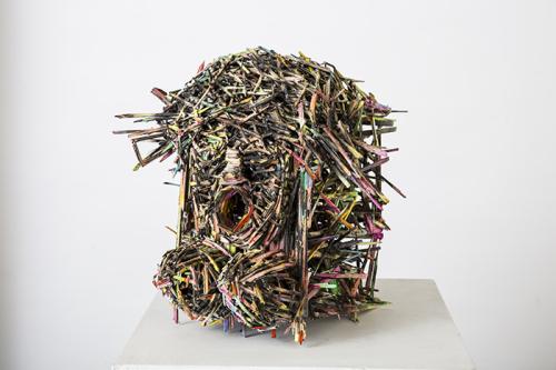 Jarek Piotrowski - Age of Wood - Burnt wood and acrylic - 35cm x 38cm x 40cm