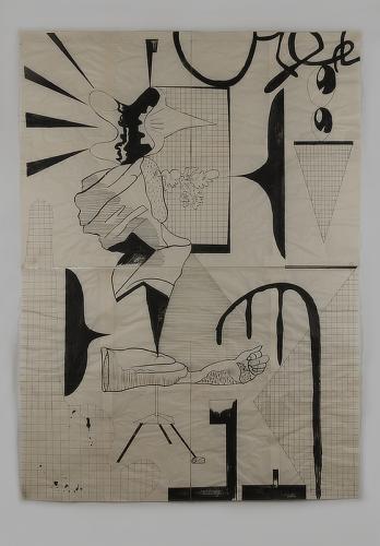 Jarek Piotrowski - Elastic - Ink on washi paper - 132 x 96cm