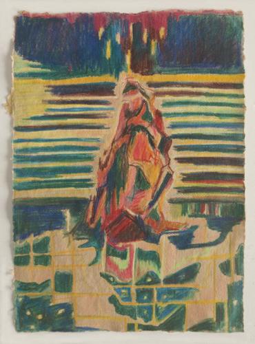 Jarek Piotrowski - Ammonia of Solitude - Watercolor and pastel on Cotton rag paper - 29.5cm × 42cm