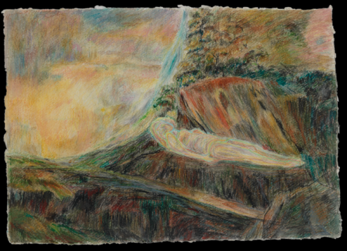 Jarek Piotrowski - In Search of the Miraculous - Watercolor on Cotton rag paper - 30cm × 42cm