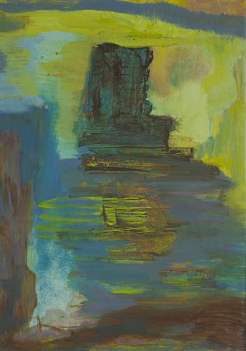 Jarek Piotrowski - Bog - Oil on paper - 42cm x 29.7cm