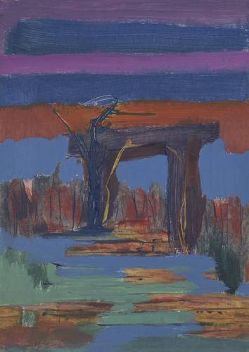 Jarek Piotrowski - Bog - Oil on paper - 29.7cm x 21cm