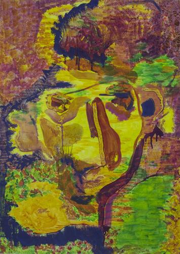 Jarek Piotrowski - Heads - Oil on paper - 70cm x 50cm