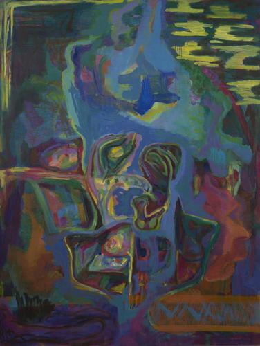 Jarek Piotrowski - Fingers Tie Me Up - Oil on canvas - 120 x 91cm
