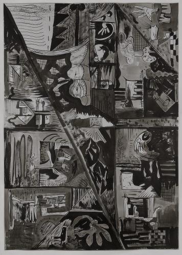 Jarek Piotrowski - O.T - Ink on paper - 107.8 x 75.7cm