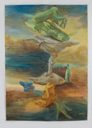 Jarek Piotrowski - Bobs Your Unkle - Acrylic on primed paper - 152cm × 107cm