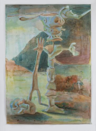 Jarek Piotrowski - Bobs Your Unkle - Acrylic on primed paper - 151cm × 107cm